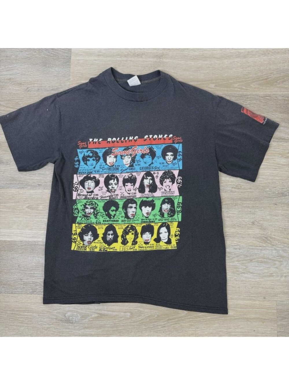 Vtg 1989 The Rolling Stones Some Girls Tour Shirt XL Faded Brockum Single Stitch